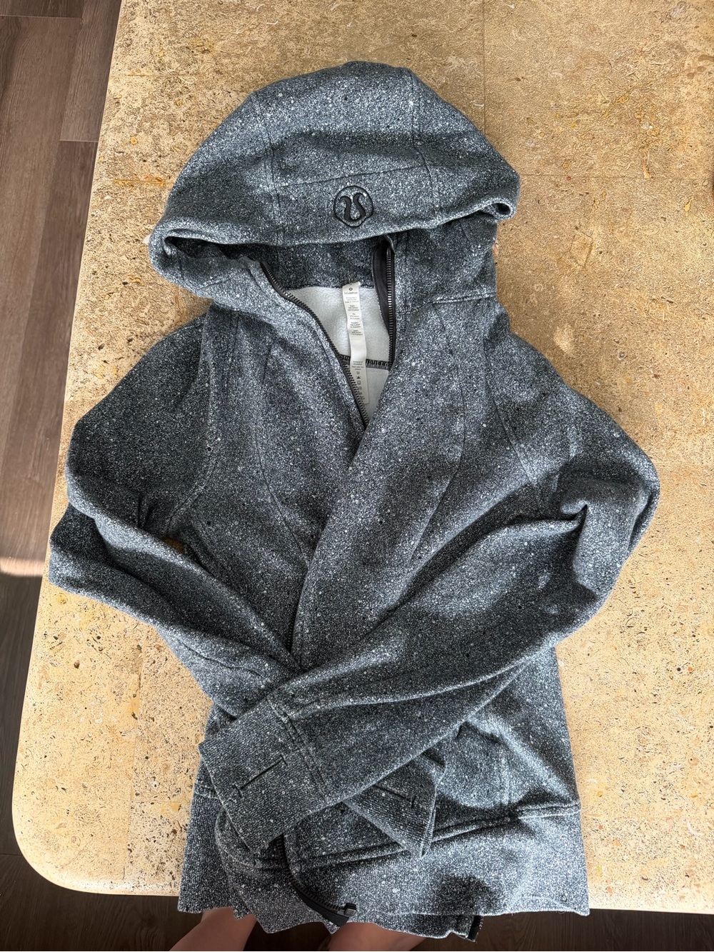 lululemon athletica Speckled Gray Full-Zip Hoodie